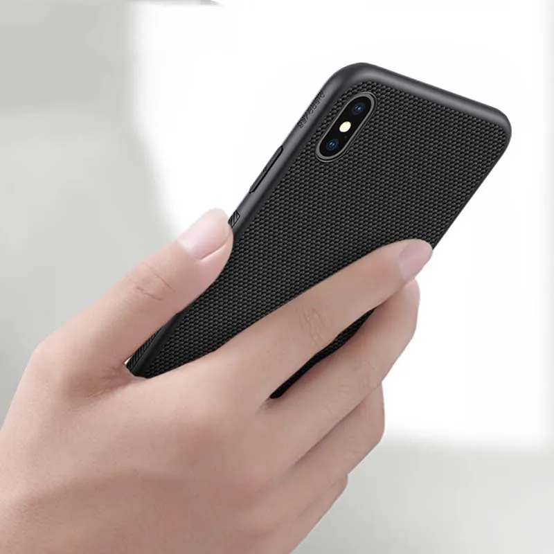 Для iPhone XS Max чехол для телефона новейший Текстурированный чехол NILLKIN с жестким ПК и мягкой рамкой из ТПУ чехол для iP X XR чехол Capa
