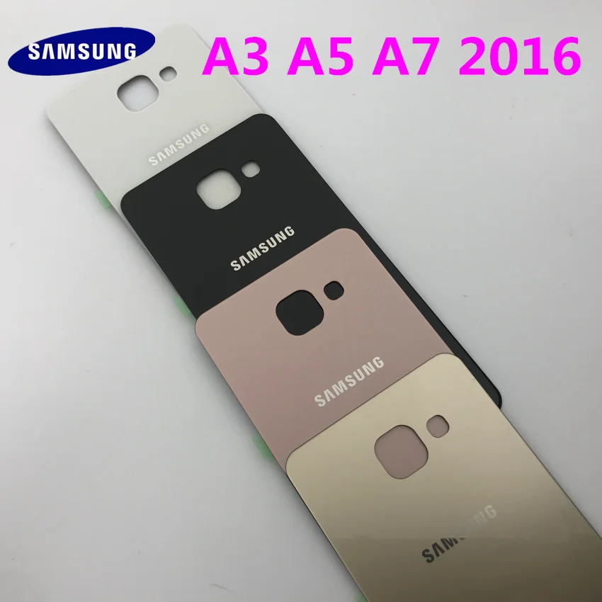 Задняя панель стеклянная задняя крышка батарейного отсека для Samsung Galaxy A3 A310 A310F A5
