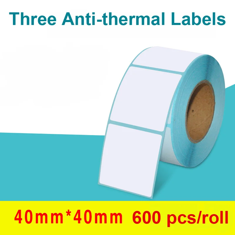 40x30-70мм 400-700 шт/рулон клея термо этикетка наклейка бумага супермаркет цена пустой