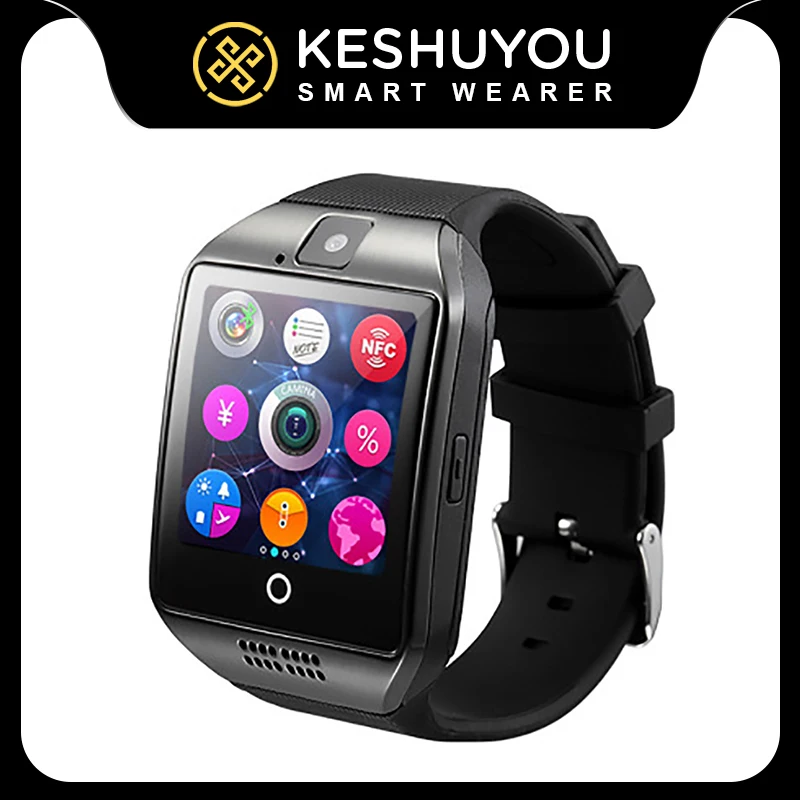 

Q18 Smart Watch With Camera Bluetooth Music Play SIM TF Card Phone Fitness Activity Tracker Sport Watch Android PK DZ09 X6 Y1 T8