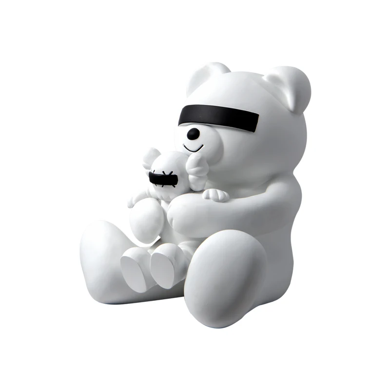 

Креативная скульптура медведя ребенка и матери