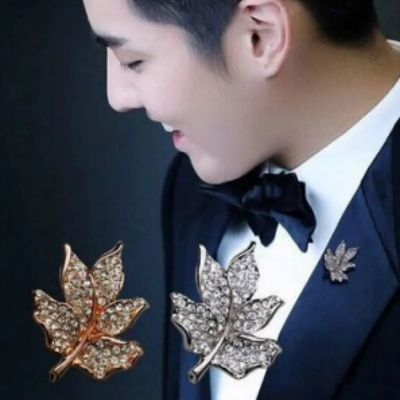 Мужская/Женская Брошь в виде кленового листа|brooch badge|maple leaf broochluxury brooch |