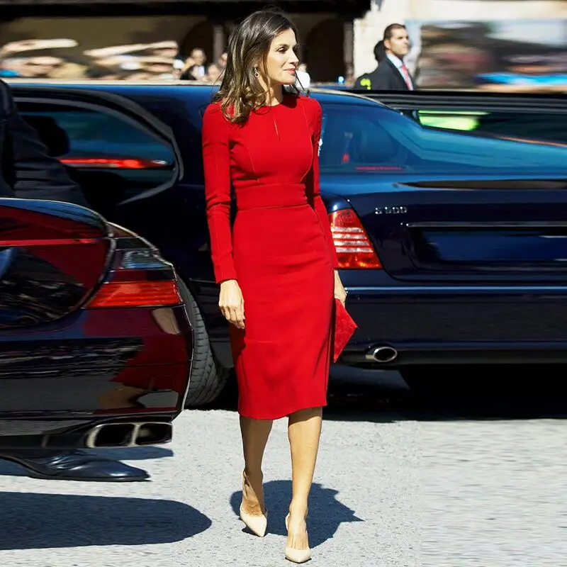 

Женское платье-карандаш с длинным рукавом Letizia, весна 2021