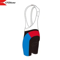 cfdiseno 2021 custom cycling bib shorts lycra with gel pad with suspenders pantalones de ciclismo