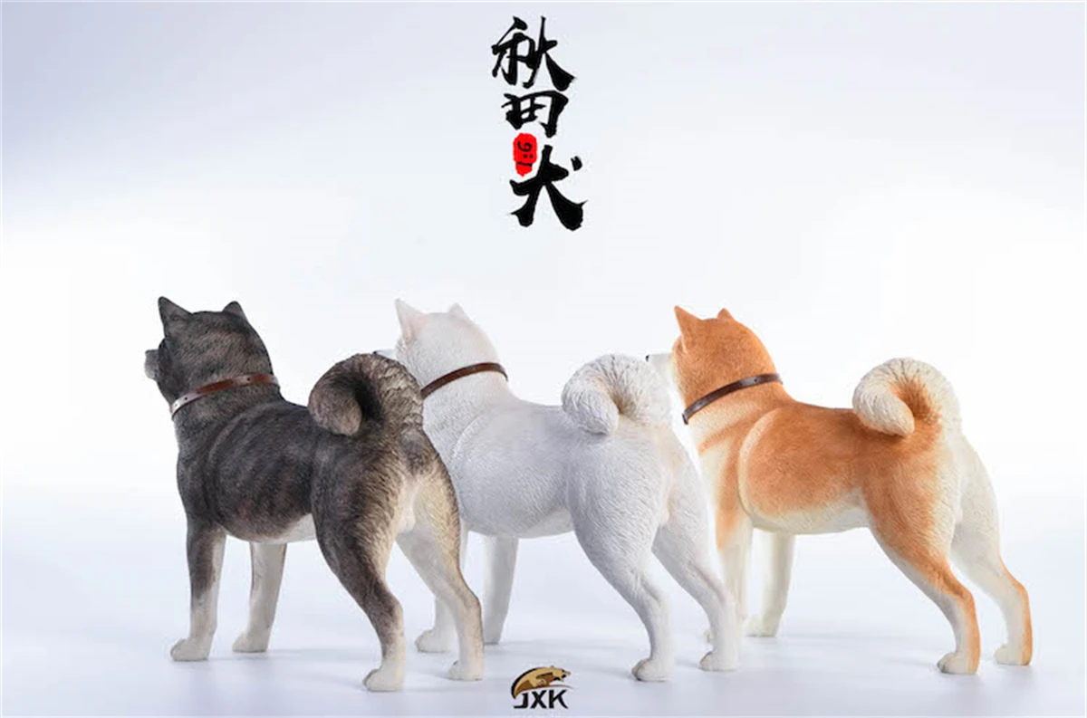 Фигурка японской собаки Akita JXK 1/6 модель животного коллекционное украшение