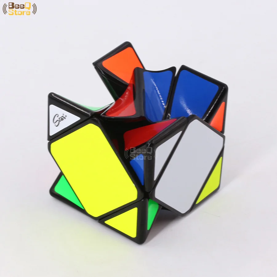 Mofangge Twistyskewb Twisty Skew Cube Cubo Magico Speed головоломка игрушки для детей черные наклейки