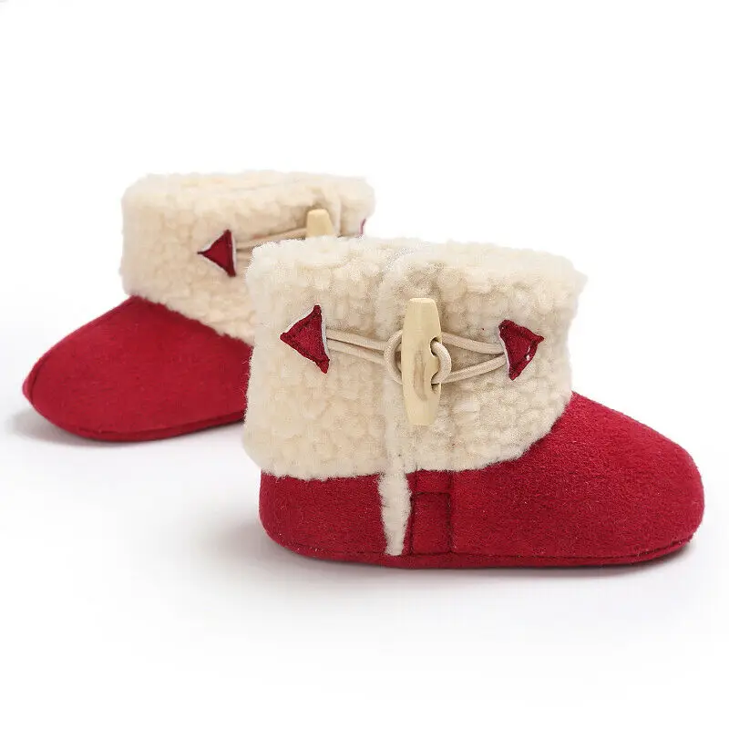 Зимние теплые Теплые меховые сапоги для маленьких девочек обувь мальчиков на