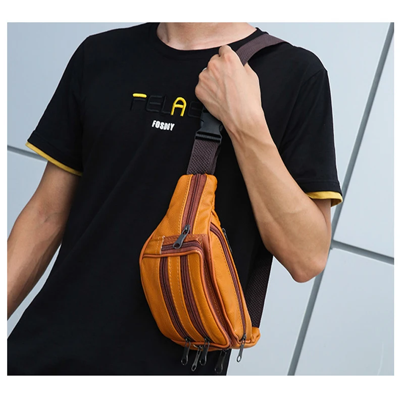 Забавный поясной кошелек для мужчин и женщин сумка из искусственной кожи бега