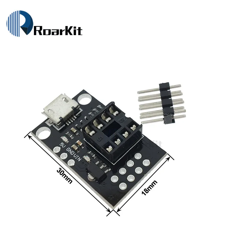 Digispark kickstarter миниатюрная Минимальная макетная плата ATTINY85 модуль для Arduino usb ATtiny13A/ATtiny25/ATtiny45 разъем