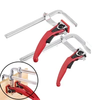 mft clamp heavy duty steel ratcheting f clamp bar adjustable quick release for guide rail system woodworking diy hand tool