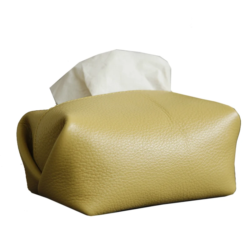 

Creative Square Tissue Box Container Car Luxury Leather Tissue Box Retro Reusable Porta Papel Higienico Napkin Dispenser EA60ZJ