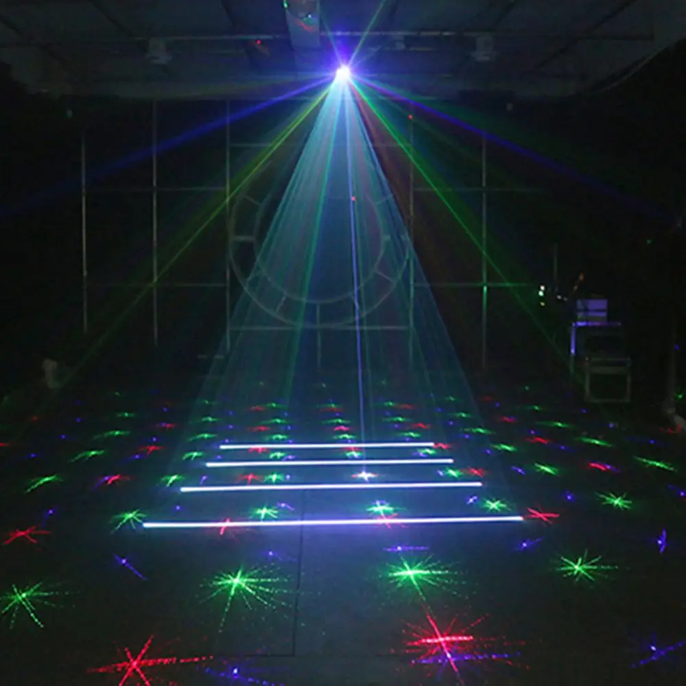 Полноцветный синий зеленый красный лазерный проектор для сценического
