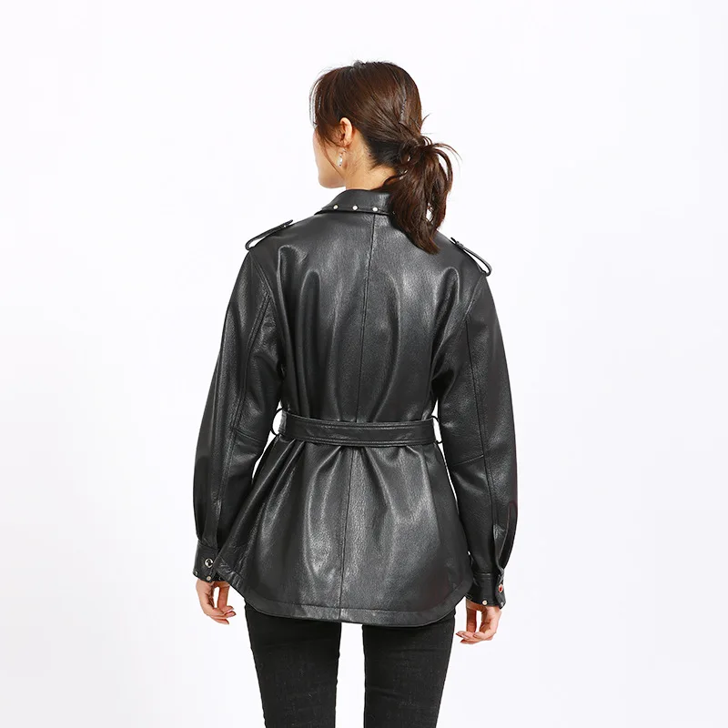 

Women's Genuine Leather Clothes 2020 Spring New Model Women's Sheep Skin Loose Jacket Leather Women
