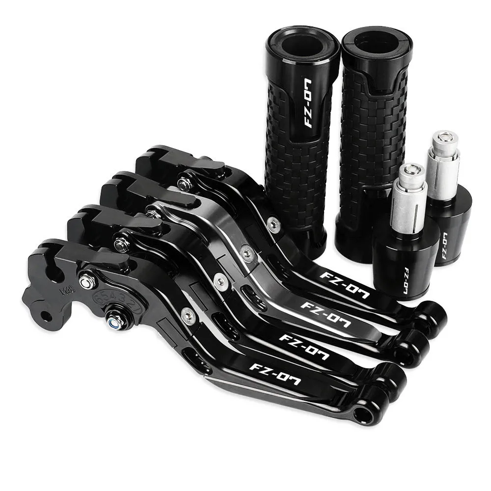 

Motorcycle CNC Brake Clutch Levers Handlebar knobs Handle Hand Grip Ends FOR YAMAHA FZ07 2014 2015 2016 2017 2018 2019 2020 2021