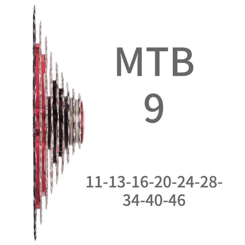 

ZTTO MTB 9-Speed 9S 11-46 T Speed Cassette 9 Freewheel Wheels For Shimano M430 M4000 M590 Mountain Bicycle