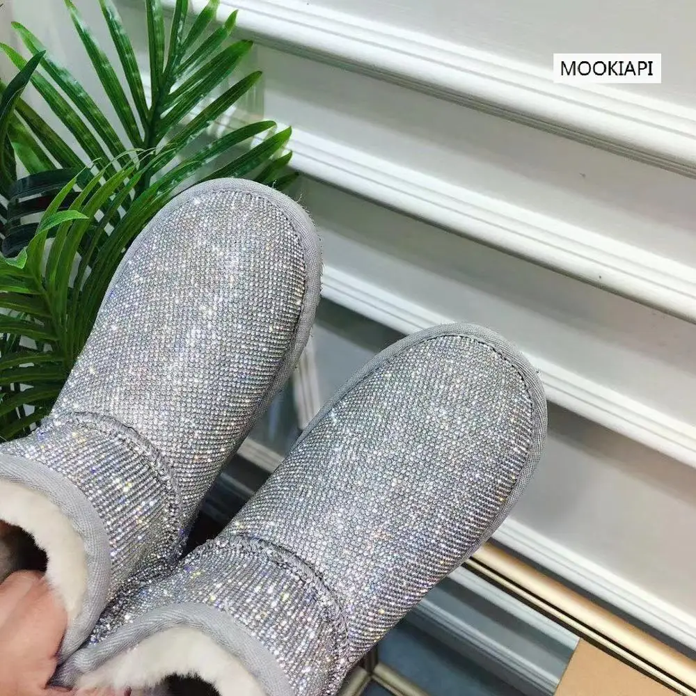 2019 г. Австралийский бренд зимние ботинки настоящая овчина 100% натуральная шерсть