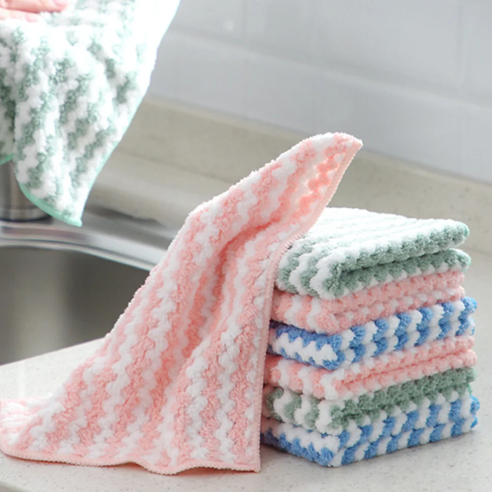 

12pcs Dish Cleaning Cloth Practical Kitchen Dishcloth Dish-washing Towels