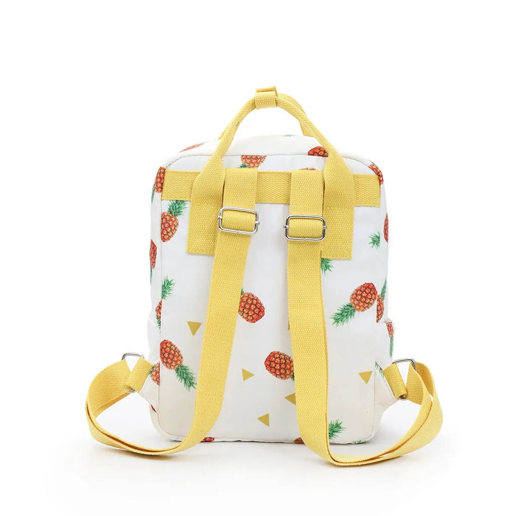 

Mummy Bag Couple Schoolbag Woman Trendy Pineappl Printing Travel Backpack Girls Leisure Backpack Fashion Bags Preppy Style