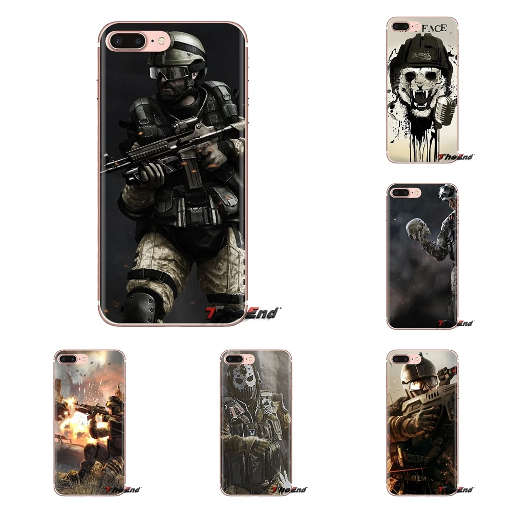 Warface для iPhone XS Max XR X 4 4s 5 5S 5C SE 6 6S 7 8 Plus samsung Galaxy J1 J3 J5 J7 A3 A5 прозрачные мягкие чехлы |