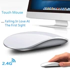 Мышь компьютерная беспроводная 2,4G Arc Touch для Apple Macbook, эргономичная ультратонкая оптическая USB мышь, 3D тонкая Волшебная компьютерная мышь для ноутбука