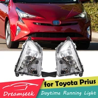 led drl day light fog lamp for toyota prius 2016 2017 2018 daytime running light with turn signal