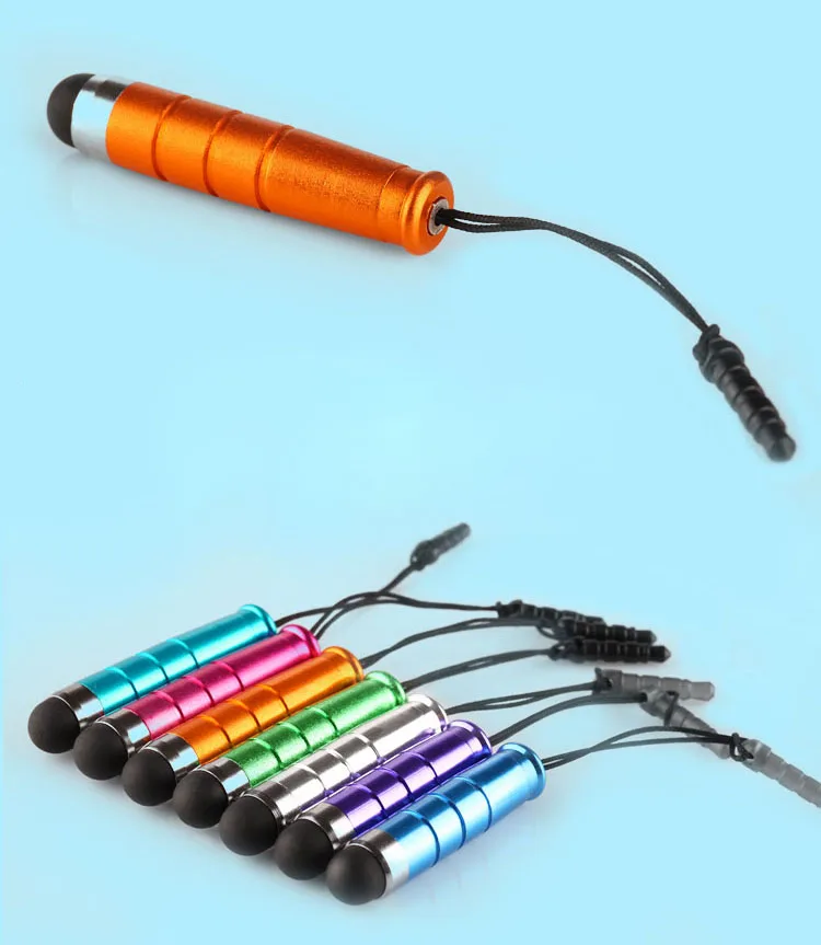 Мини стилус для сенсорного экрана 5000 шт. с заглушкой от пыли ipad iphone емкостного