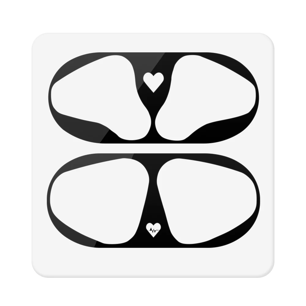 D3 Для Apple AirPods 2 металлическая пыль Защитная Наклейка протектор для наушников крышка для Airpods 2 милый узор Пылезащитная наклейка - Цвет: D3