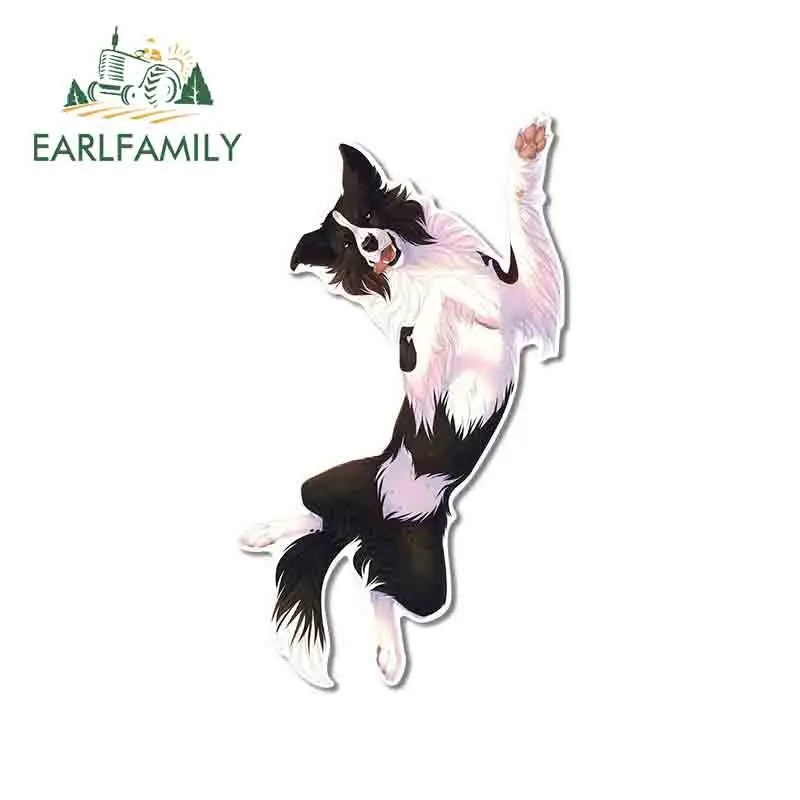 

EARLFAMILY 13 см для границы, колли, автомобильные наклейки, наклейка на ветровое стекло, Водонепроницаемый виниловый материал для JDM SUV RV