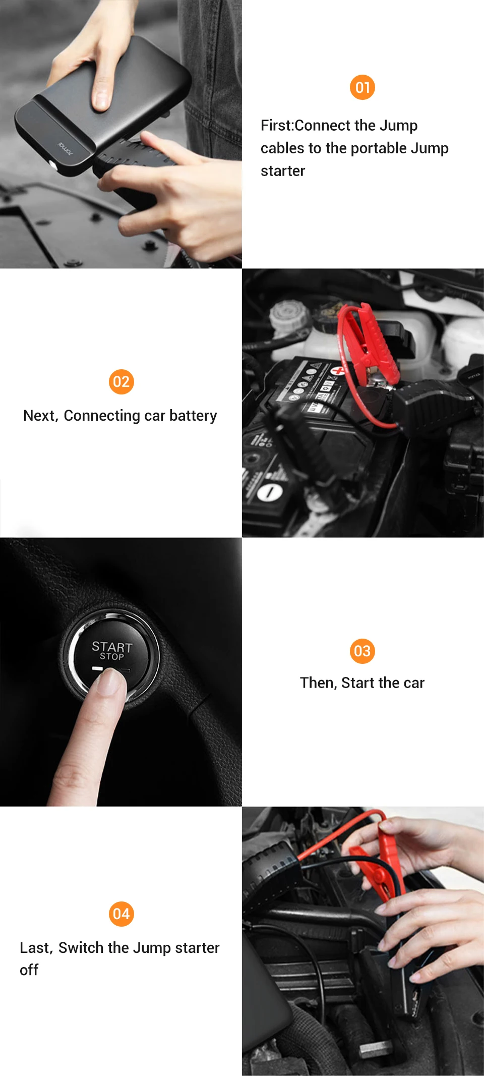 Xiaomi 70mai автомобильный стартер power Bank портативный автомобильный стартер аварийный усилитель аккумулятора автомобильное зарядное устройство Быстрое Автомобильное Стартер power Bank