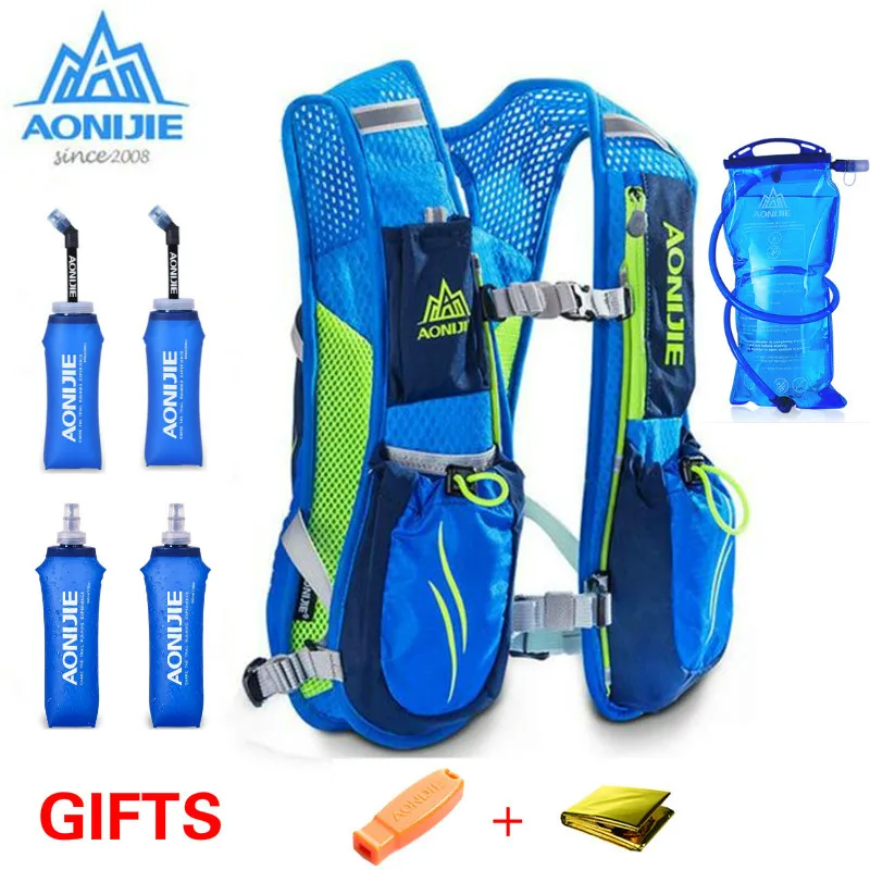 AONIJIE 5.5L для бега на длинные дистанции гидратации рюкзак нейлон Для женщин мужчины
