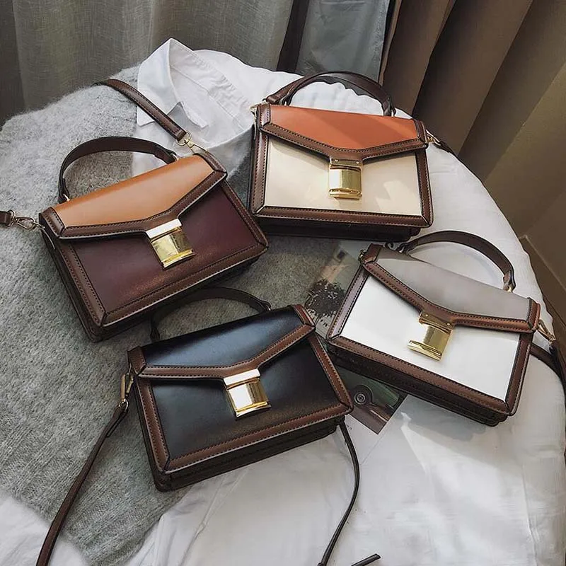 Модная женская маленькая сумочка с панелями кошельки 2019 ретро сумка сумки