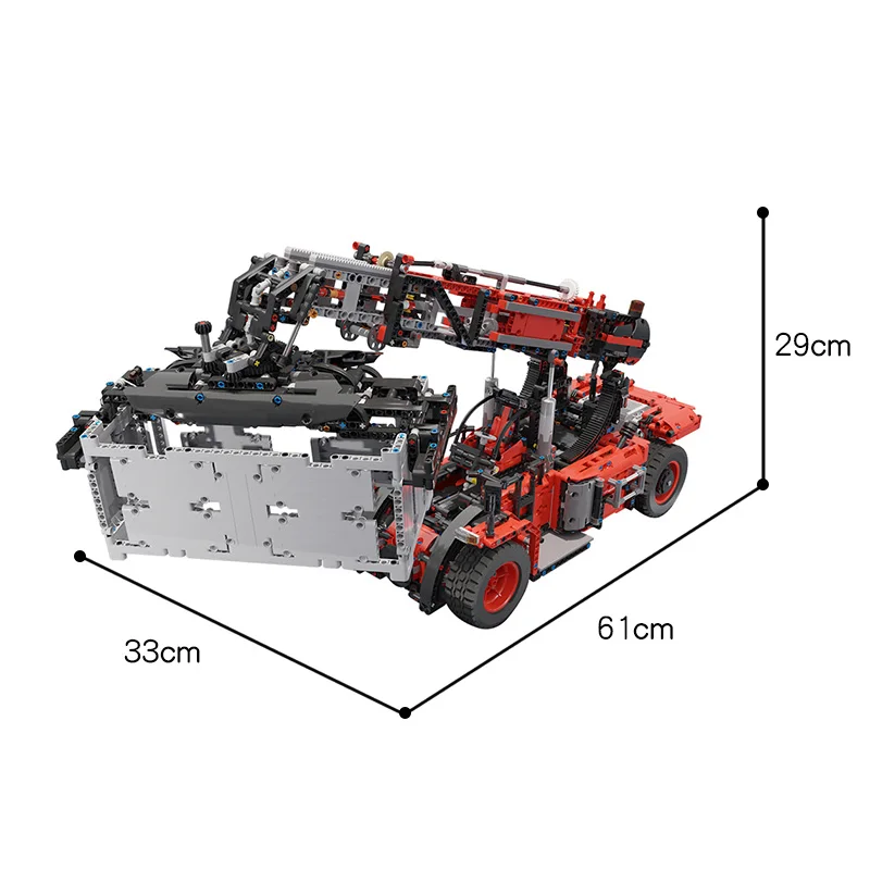 

Moc Reach Crane Large Earth Mound Machine Excavator Telescopic 56222 Modular Apocalypse Model Building Blocks gift Boyfriend