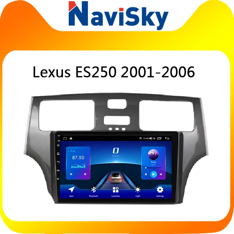 Автомобильное радио с навигацией и мультимедиа-плеер NaviSky Android для Lexus ES ES250 ES300 ES330 2001-2006 Аудио Видео Система Без DVD.