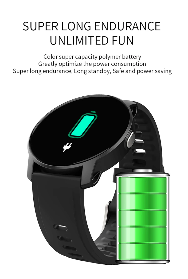 

2021 Smart Watch Men Woman Smartwatch Waterproof Blood Pressure Heart Rate Monitor Fitness Bracelet Smart Watches For Android