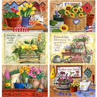 new 5d diy diamond painting fruit cross stitch full square round drill flower basket diamond embroidery home decor manual gift