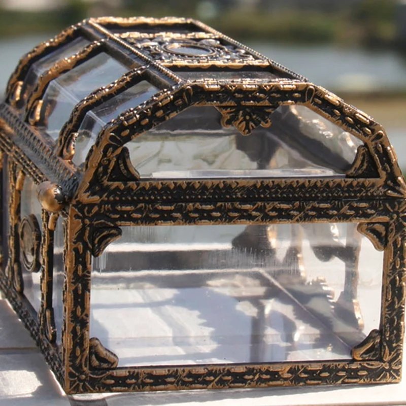 

Men and Women Transparent Treasure Box Crystal Gem Jewelry Box Storage Box Jewelry Storage Display Box