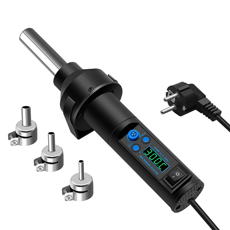 Тепловой фен 8018lcd 220 В 450 Вт Bga паяльная станция для переделки сварочный паяльник 3