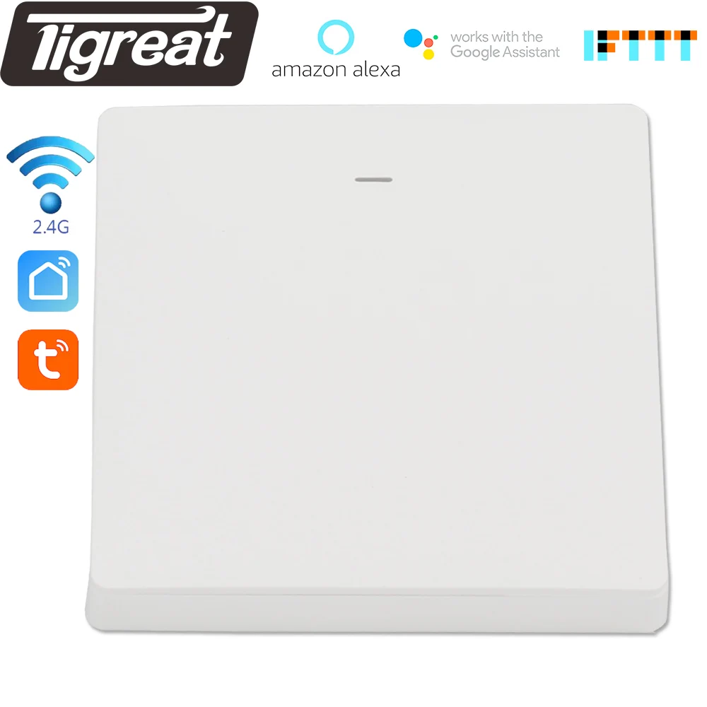 Tigreat умный светильник кнопка включения стандарта ЕС США Великобритании Wi Fi