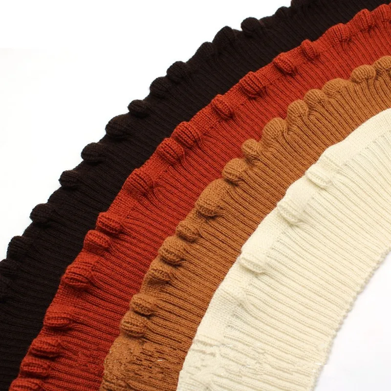 Трикотажная ткань в рубчик полосатый манжет на воротнике нижний край для свитера