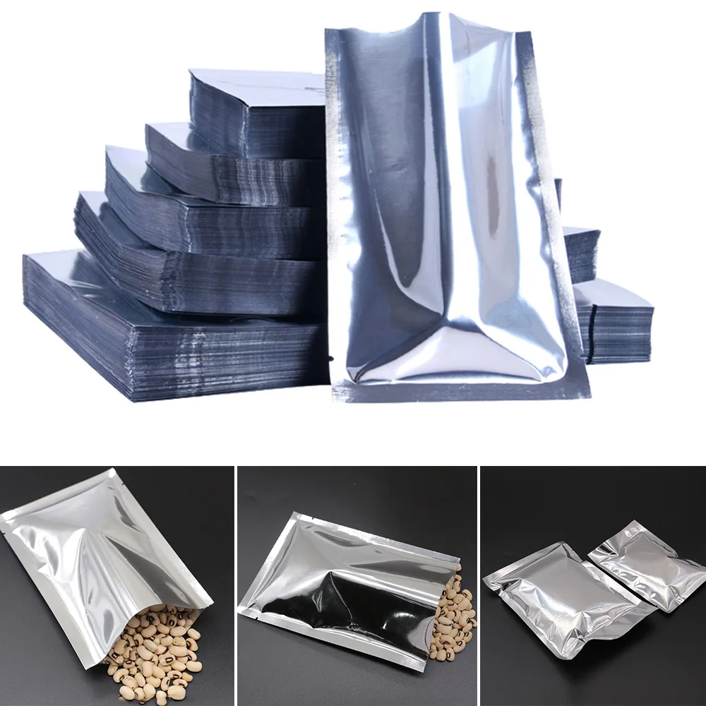 

100PCS Vacuum Sealer Pouches Storage Bag Heat Seal Aluminium Foil Bags Food Grade Heat Sealing Bag Kitchen Supplies New Arrival