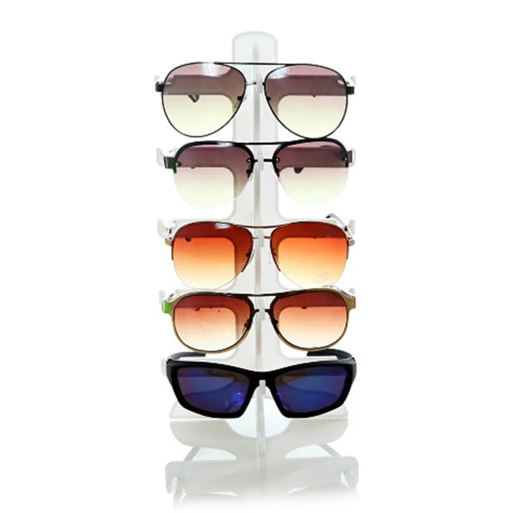 Солнцезащитные очки пластиковая оправа Дисплей Стенд 5 слоев 3 вида цветов