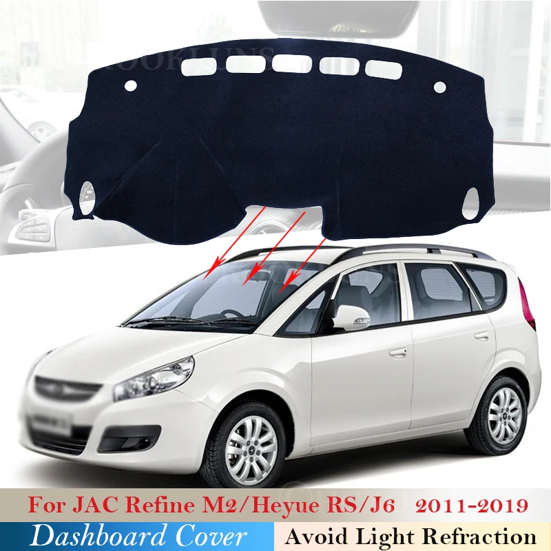 

Dashboard Cover Protective Pad for JAC Refine M2 Heyue RS J6 2011-2019 Car Accessories Sunshade Anti-UV Carpet Dashmat 2018