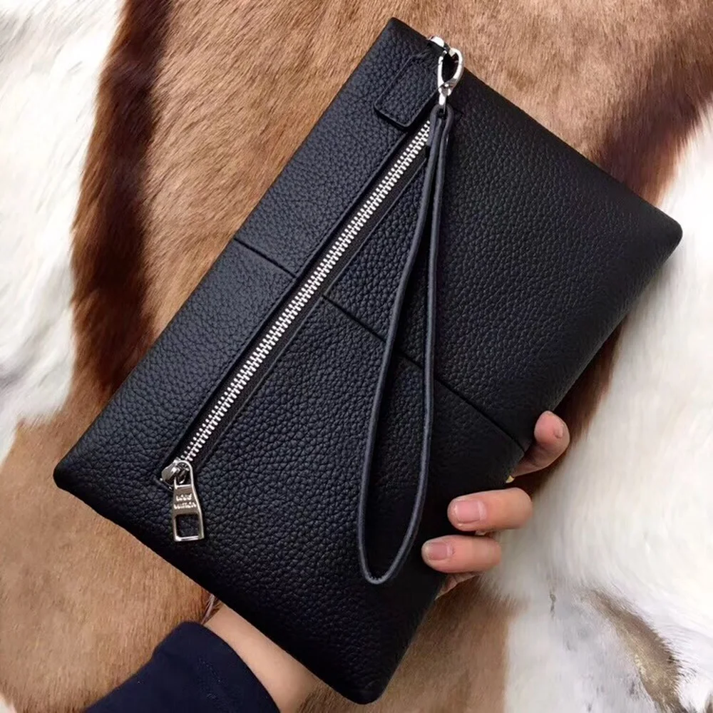 

2021 men's new clutch high-quality cowhide, unique design, fashionable high-end luxury brand clutch purse