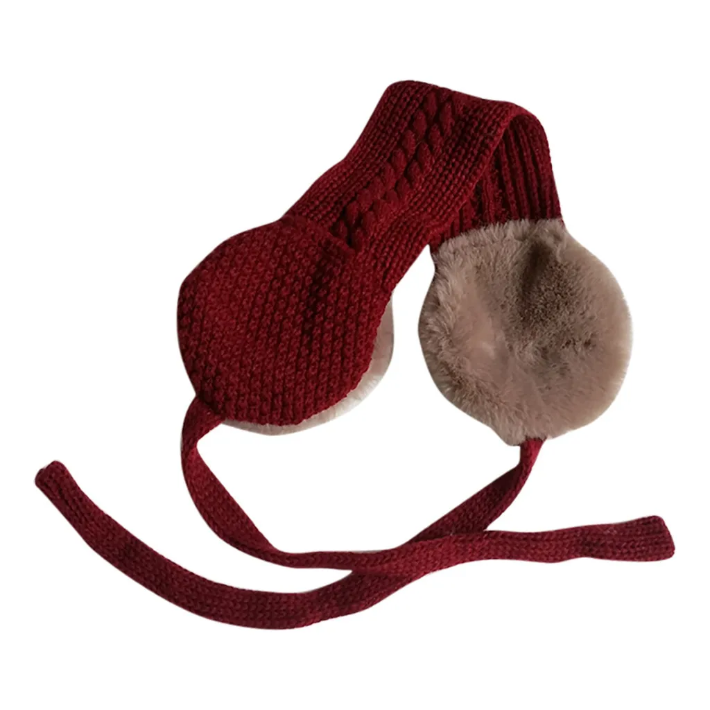 Детские 2 в 1 шарфики осенне-зимние теплые плюшевые наушники милые модные детские