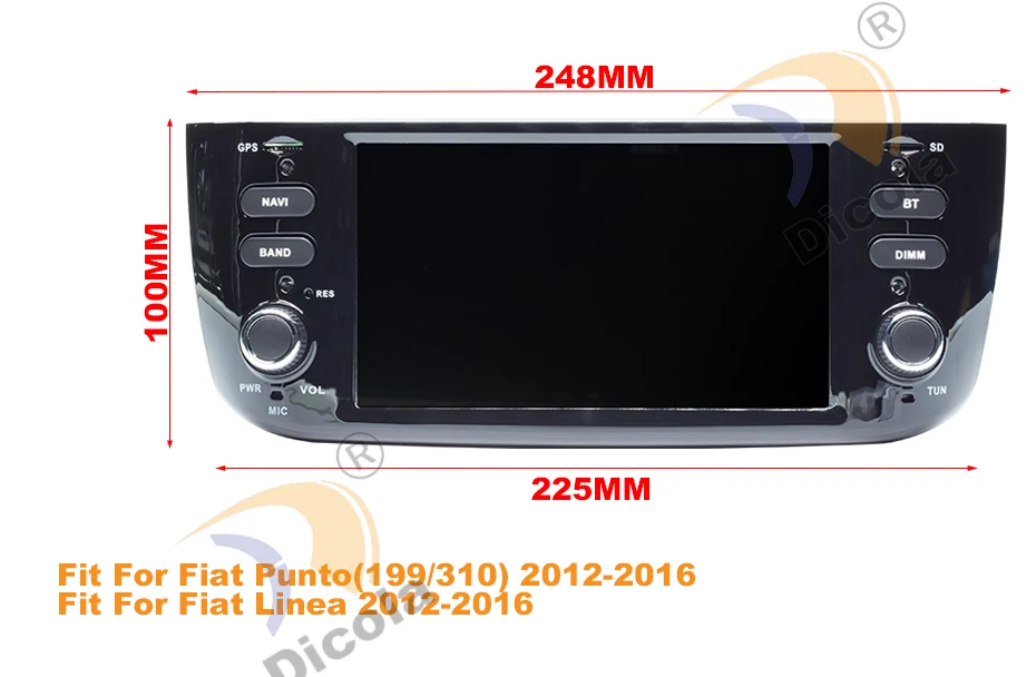 4G+ 64G PX5 HD Android 9 автомобильный dvd-плеер для FIAT Punto 199 310/Linea 323 2012 2013 радио gps WiFi TPMS USB SD
