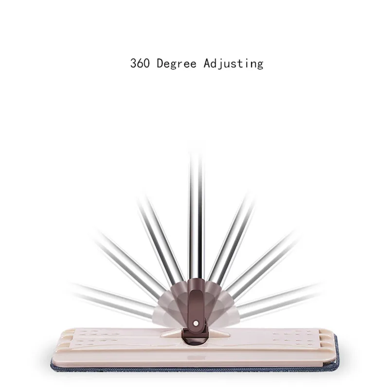 Обувь на плоской подошве для пола из микрофибры шваброй ведро с трём диски Hand Free