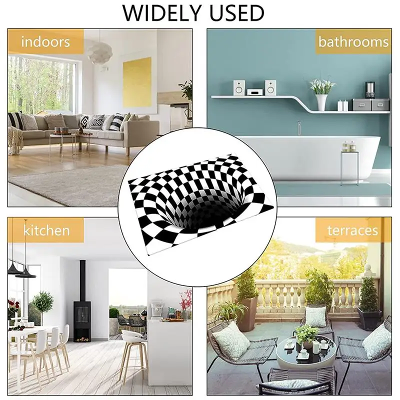 3d-ловушка для клоунов визуальный ковер планер дома гостиной спальни напольный