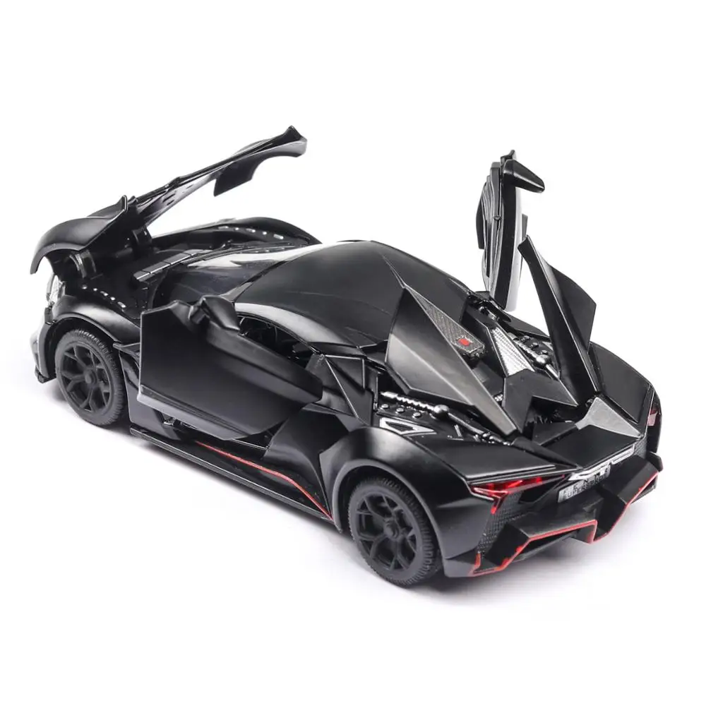 1:32 Lycan supercar со звуком и светом Коллекционная модель игрушечного автомобиля из