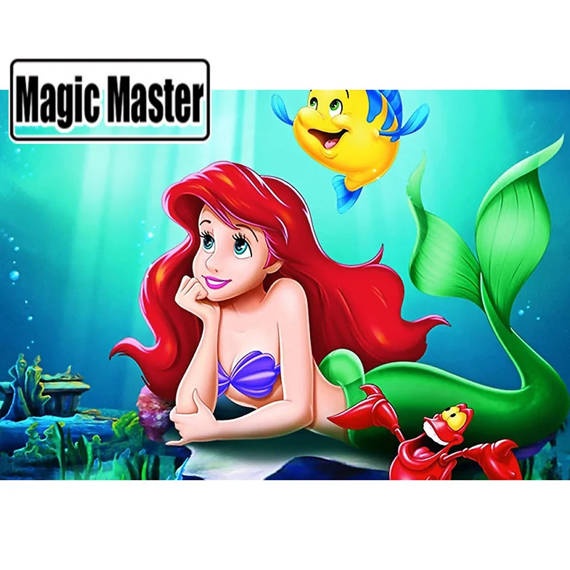 Алмазная картина 5D &quotДевушка рыба&quot полная квадратная/круглая дрель вышивка