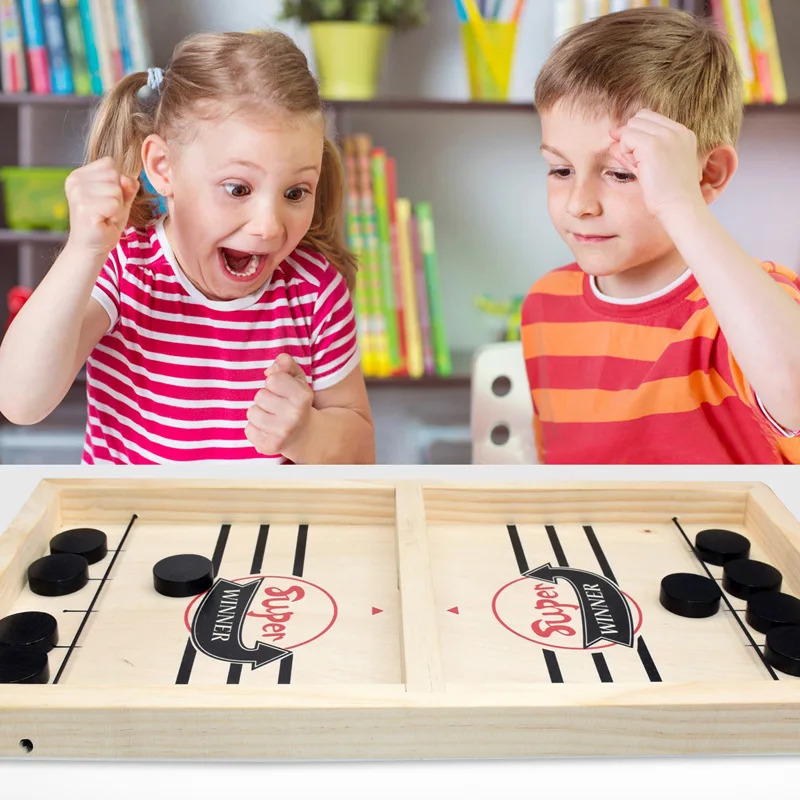 

Sling Puck Board Game Table Fast Hockey Paced Winner Game Toys Family Kids Board Game Funny Educational Toys Fast Dropshipping
